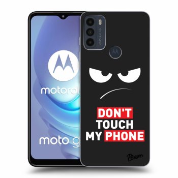 Picasee husă neagră din silicon pentru Motorola Moto G50 - Angry Eyes - Transparent
