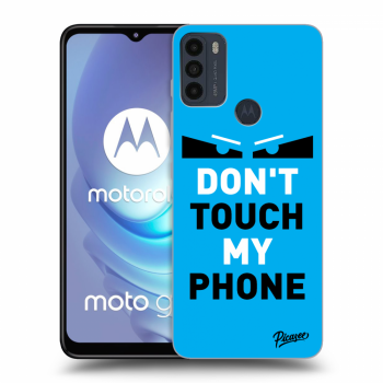 Picasee husă neagră din silicon pentru Motorola Moto G50 - Shadow Eye - Blue