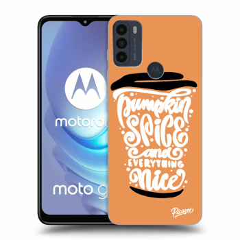 Husă pentru Motorola Moto G50 - Pumpkin coffee