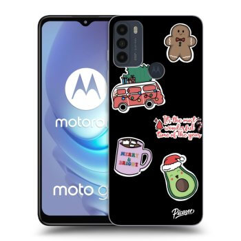 Husă pentru Motorola Moto G50 - Christmas Stickers