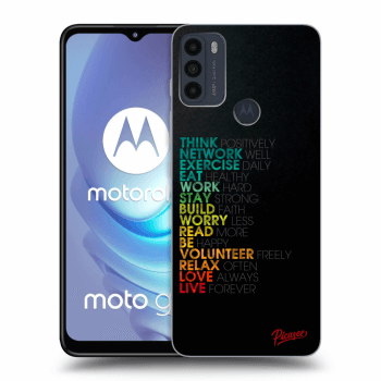 Picasee husă neagră din silicon pentru Motorola Moto G50 - Motto life