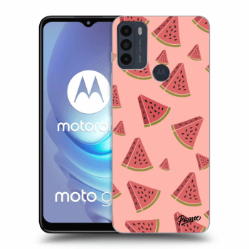 Picasee husă neagră din silicon pentru Motorola Moto G50 - Watermelon