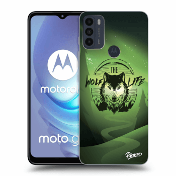 Picasee husă neagră din silicon pentru Motorola Moto G50 - Wolf life