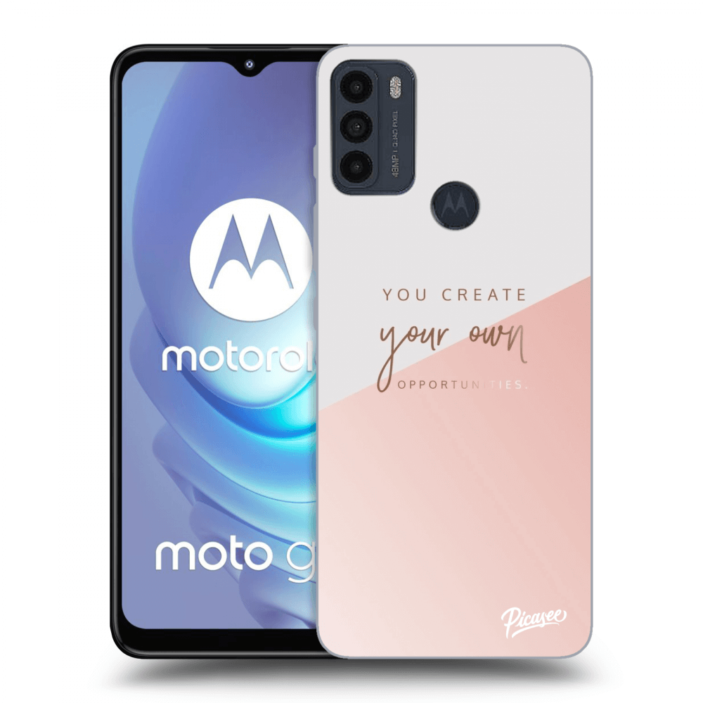 Picasee husă neagră din silicon pentru Motorola Moto G50 - You create your own opportunities
