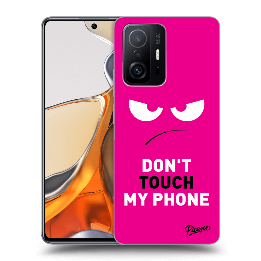 Picasee ULTIMATE CASE pentru Xiaomi 11T Pro - Angry Eyes - Pink