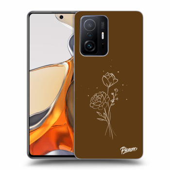 Picasee ULTIMATE CASE pentru Xiaomi 11T Pro - Brown flowers