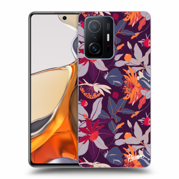 Husă pentru Xiaomi 11T Pro - Purple Leaf