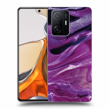 Husă pentru Xiaomi 11T Pro - Purple glitter