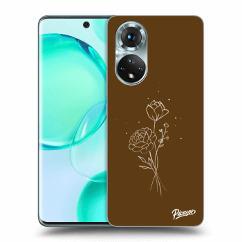 Husă pentru Honor 50 5G - Brown flowers