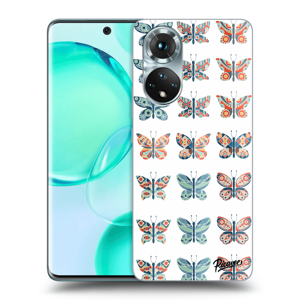 Picasee husă transparentă din silicon pentru Honor 50 5G - Butterflies