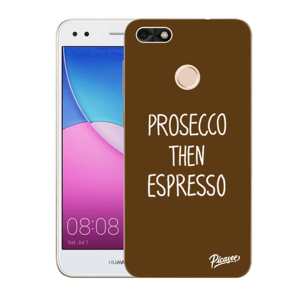 Picasee husă transparentă din silicon pentru Huawei P9 Lite Mini - Prosecco then espresso