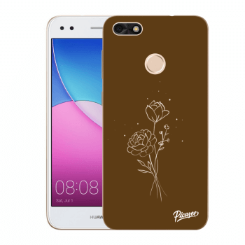 Husă pentru Huawei P9 Lite Mini - Brown flowers