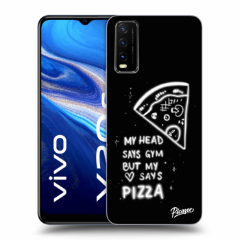 Picasee husă transparentă din silicon pentru Vivo Y20s - Pizza