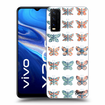 Picasee husă transparentă din silicon pentru Vivo Y20s - Butterflies