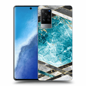 Husă pentru Vivo X60 Pro 5G - Blue geometry