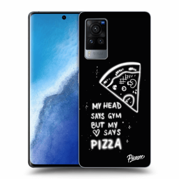 Picasee husă neagră din silicon pentru Vivo X60 Pro 5G - Pizza