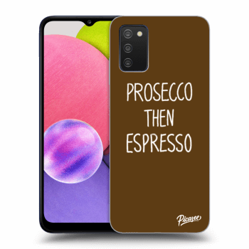 Picasee ULTIMATE CASE pentru Samsung Galaxy A03s A037G - Prosecco then espresso
