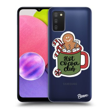 Picasee husă transparentă din silicon pentru Samsung Galaxy A03s A037G - Hot Cocoa Club