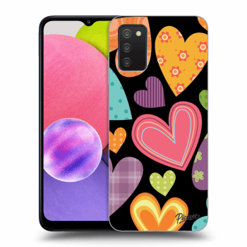 Husă pentru Samsung Galaxy A03s A037G - Colored heart