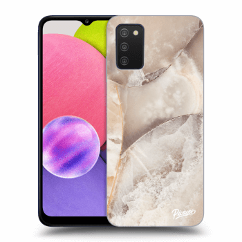 Husă pentru Samsung Galaxy A03s A037G - Cream marble