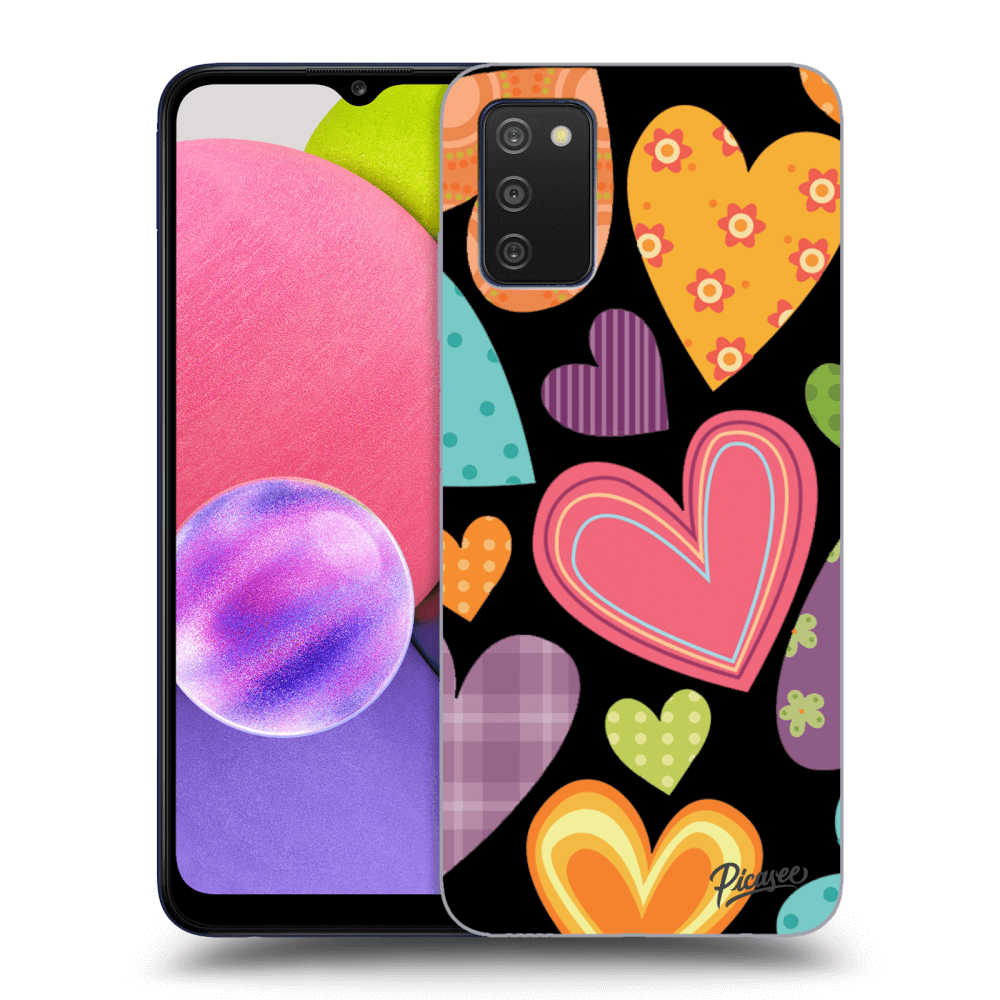 Picasee ULTIMATE CASE pentru Samsung Galaxy A03s A037G - Colored heart