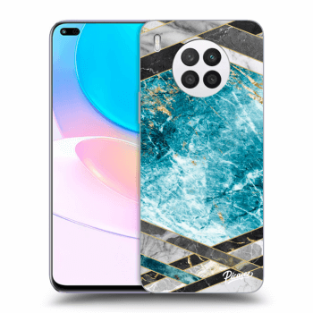 Husă pentru Huawei Nova 8i - Blue geometry