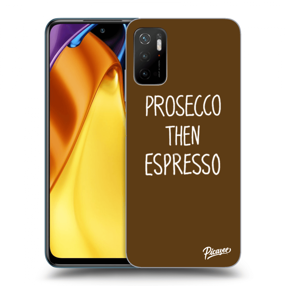 Picasee husă neagră din silicon pentru Xiaomi Poco M3 Pro 5G - Prosecco then espresso