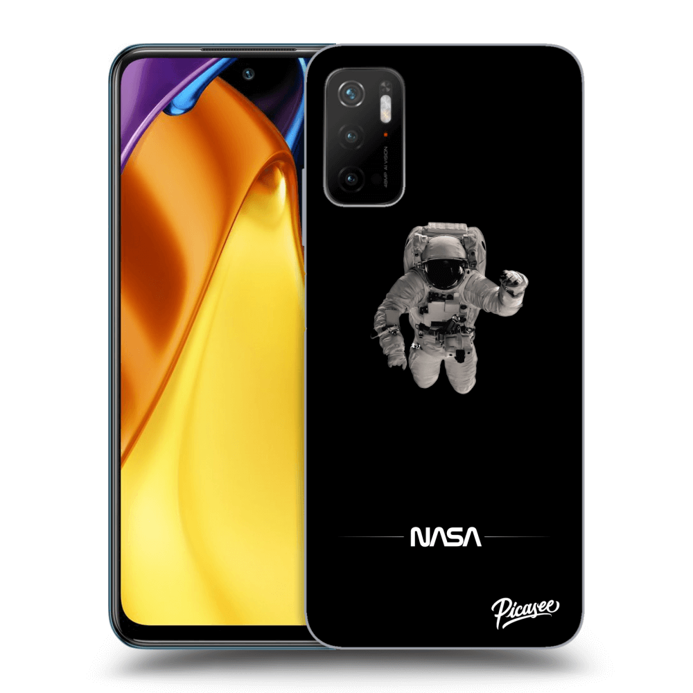 Picasee husă neagră din silicon pentru Xiaomi Poco M3 Pro 5G - Astronaut Minimal