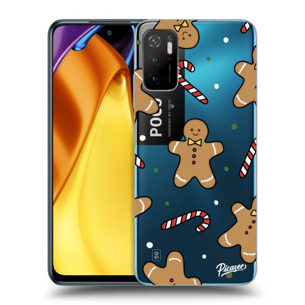 Picasee husă transparentă din silicon pentru Xiaomi Poco M3 Pro 5G - Gingerbread