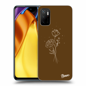 Husă pentru Xiaomi Poco M3 Pro 5G - Brown flowers