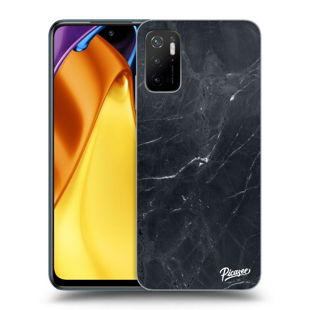 Picasee husă transparentă din silicon pentru Xiaomi Poco M3 Pro 5G - Black marble