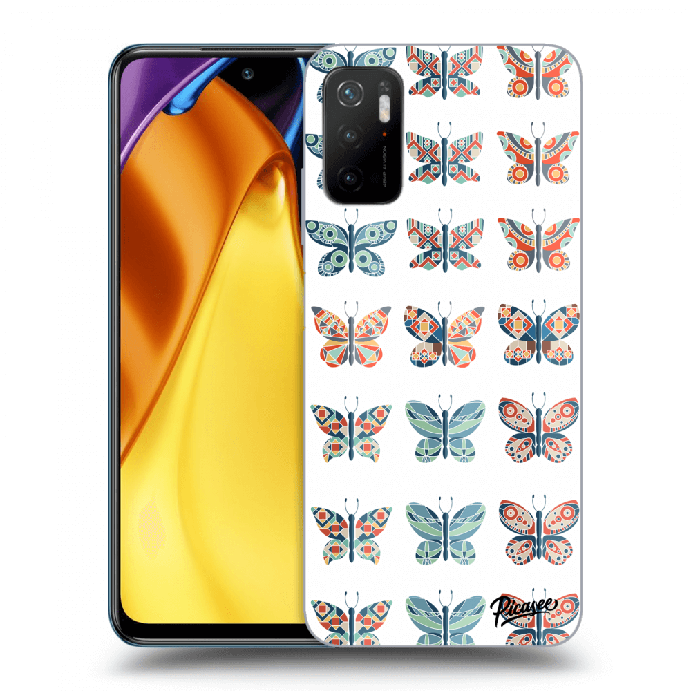 Picasee husă transparentă din silicon pentru Xiaomi Poco M3 Pro 5G - Butterflies