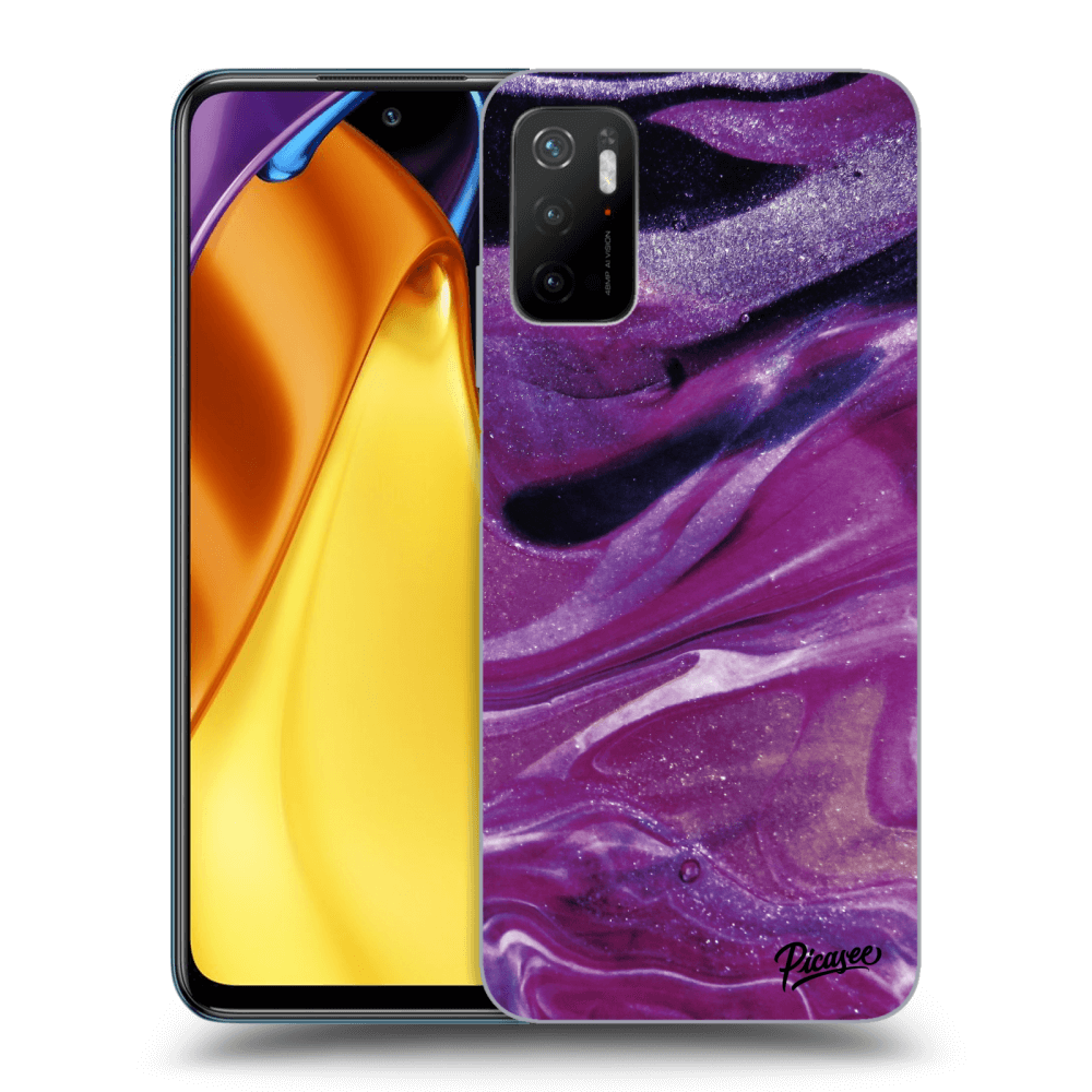 Picasee ULTIMATE CASE pentru Xiaomi Poco M3 Pro 5G - Purple glitter