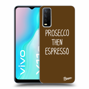 Picasee husă neagră din silicon pentru Vivo Y11s - Prosecco then espresso