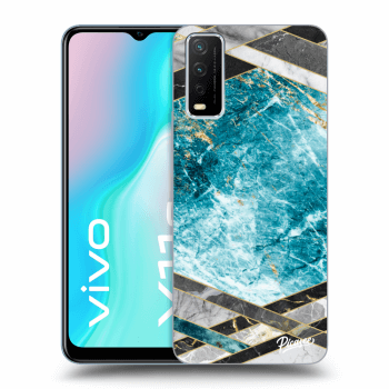 Husă pentru Vivo Y11s - Blue geometry