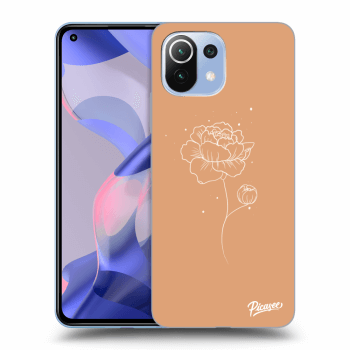 Picasee husă transparentă din silicon pentru Xiaomi 11 Lite 5G NE - Peonies