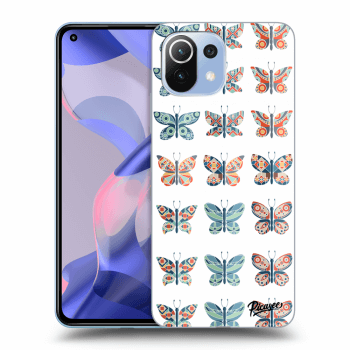 Picasee husă transparentă din silicon pentru Xiaomi 11 Lite 5G NE - Butterflies