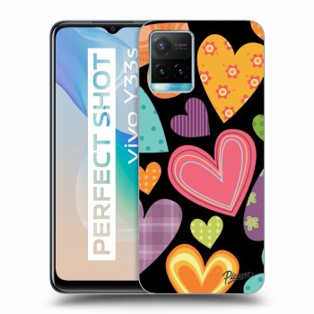 Husă pentru Vivo Y33s - Colored heart