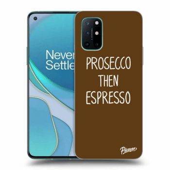 Picasee husă neagră din silicon pentru OnePlus 8T - Prosecco then espresso