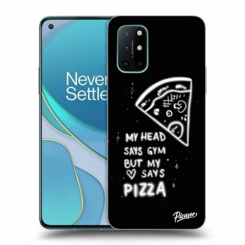 Picasee husă neagră din silicon pentru OnePlus 8T - Pizza