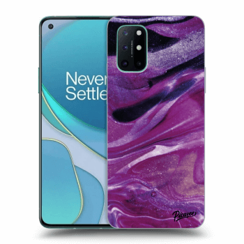 Husă pentru OnePlus 8T - Purple glitter