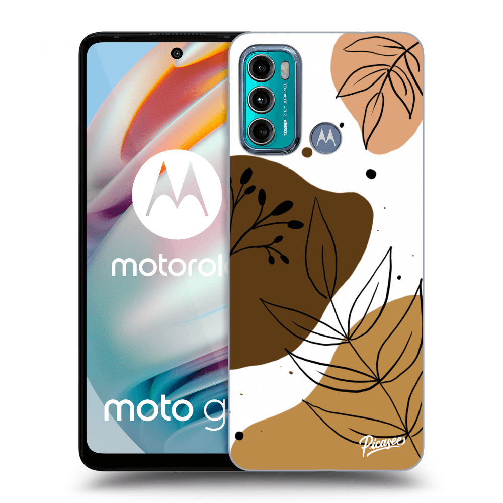 Picasee husă neagră din silicon pentru Motorola Moto G60 - Boho style