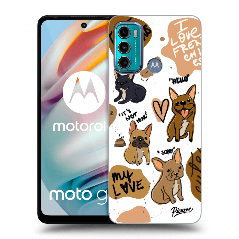 Picasee husă transparentă din silicon pentru Motorola Moto G60 - Frenchies