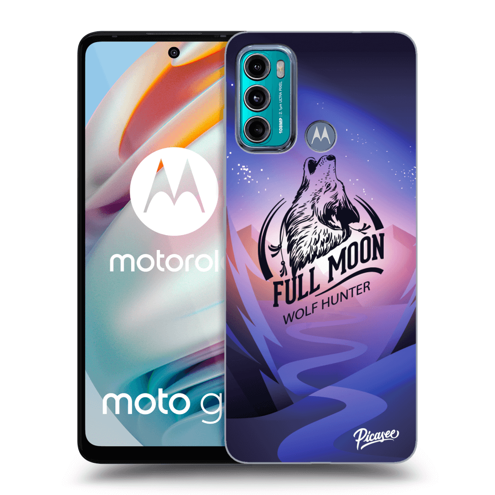 Picasee husă neagră din silicon pentru Motorola Moto G60 - Wolf
