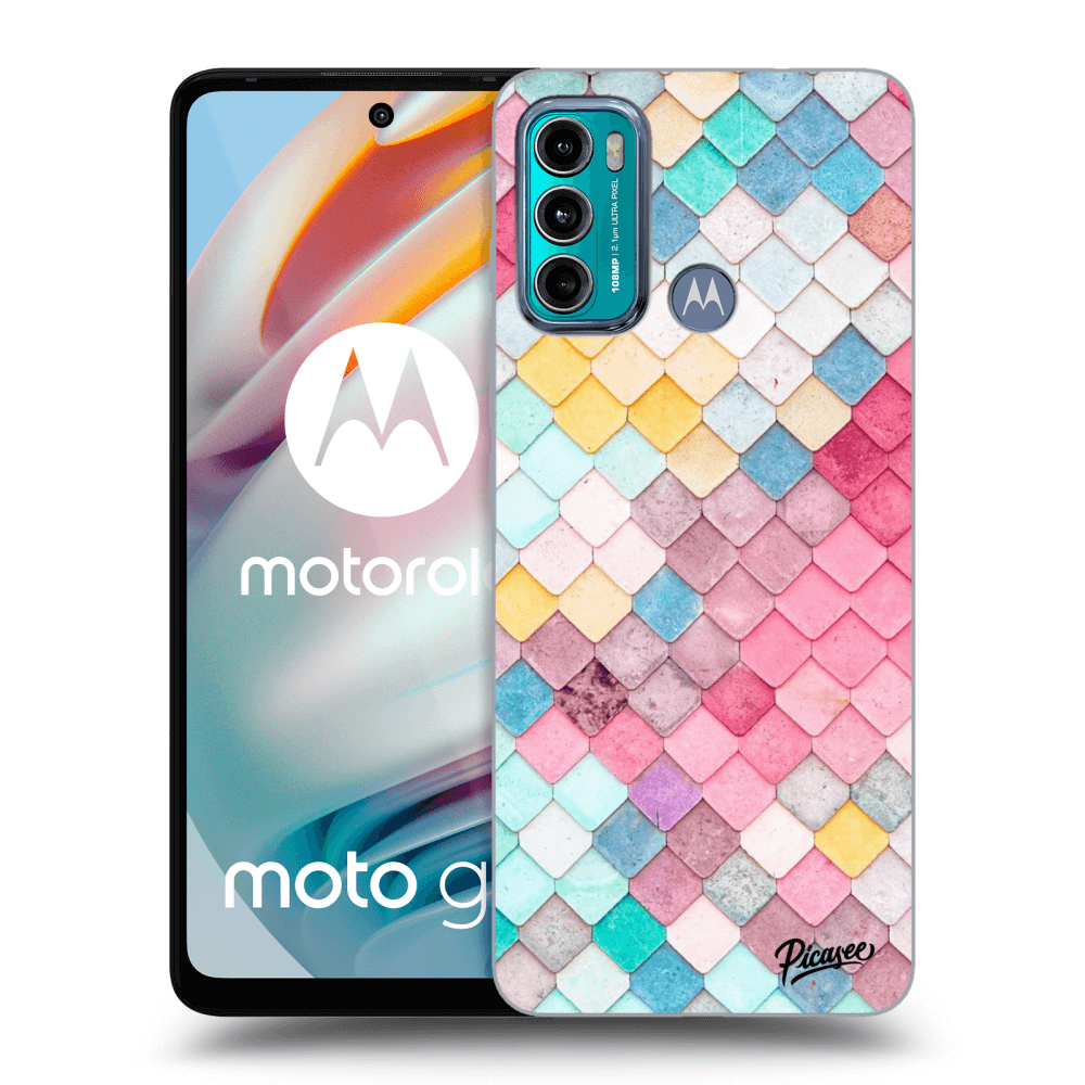 Picasee husă transparentă din silicon pentru Motorola Moto G60 - Colorful roof