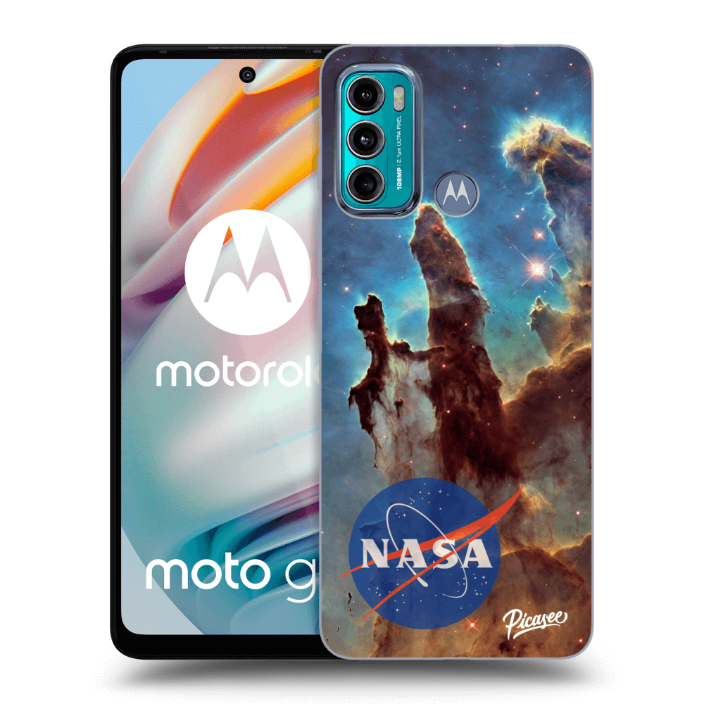 Picasee husă neagră din silicon pentru Motorola Moto G60 - Eagle Nebula