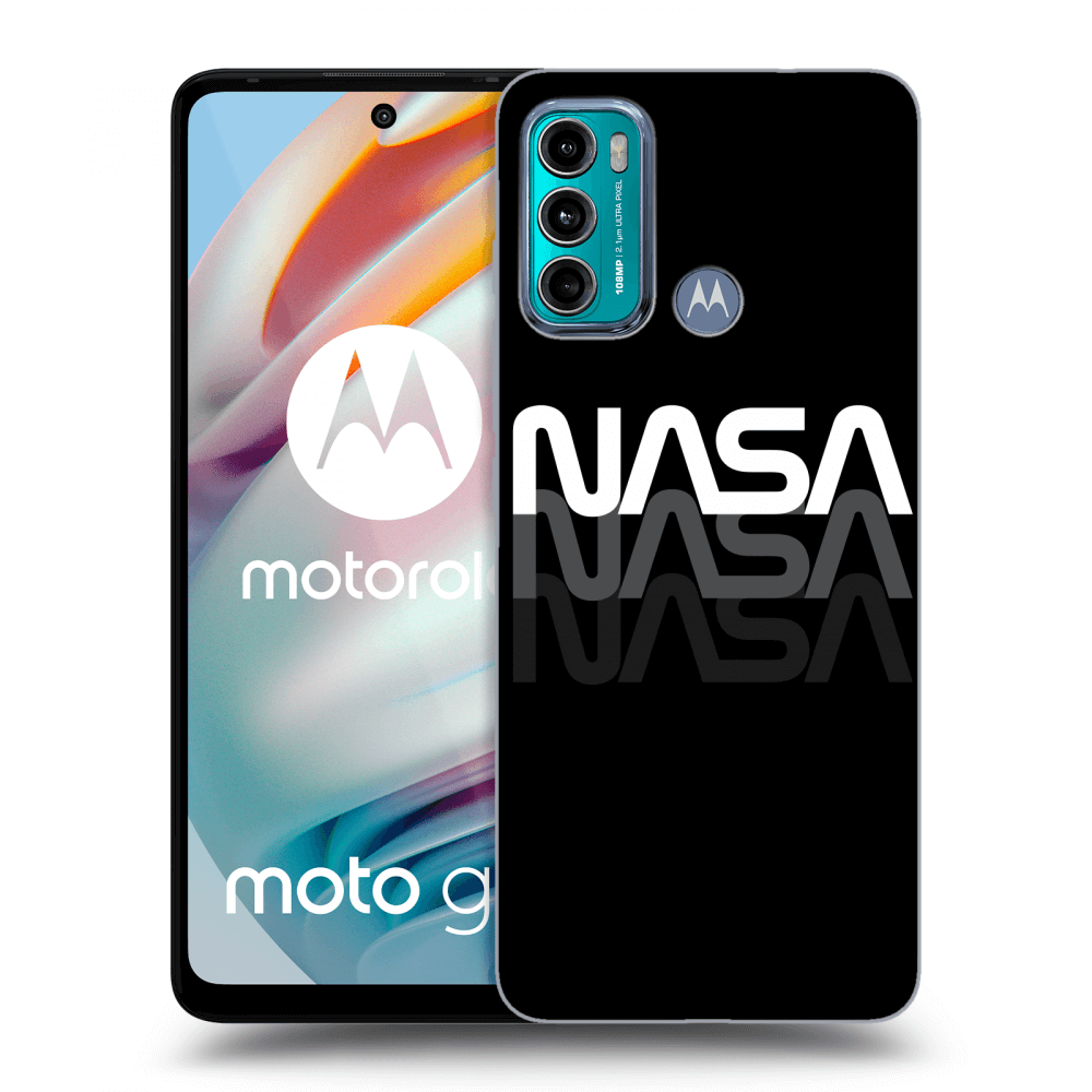 Picasee husă neagră din silicon pentru Motorola Moto G60 - NASA Triple