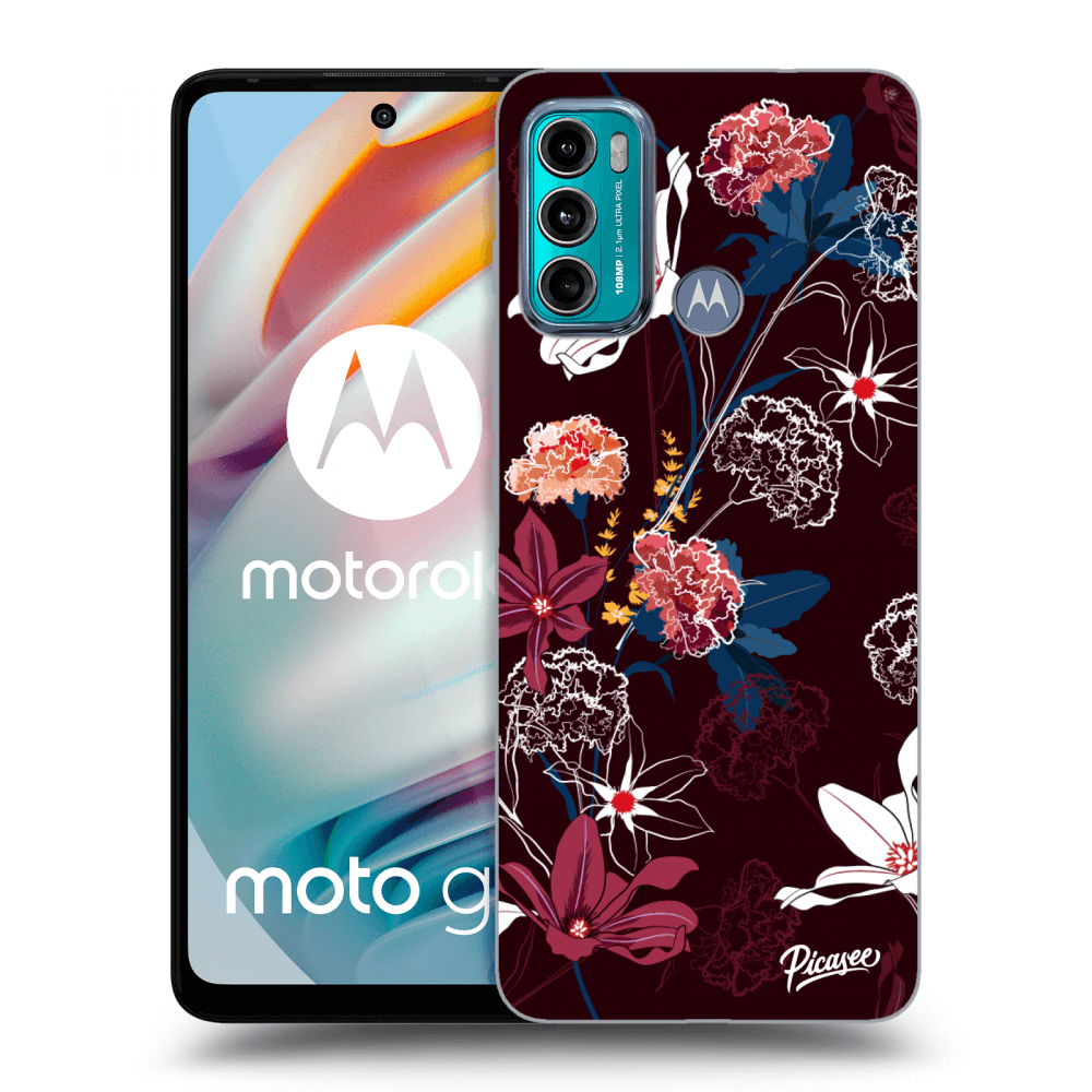 Picasee husă transparentă din silicon pentru Motorola Moto G60 - Dark Meadow