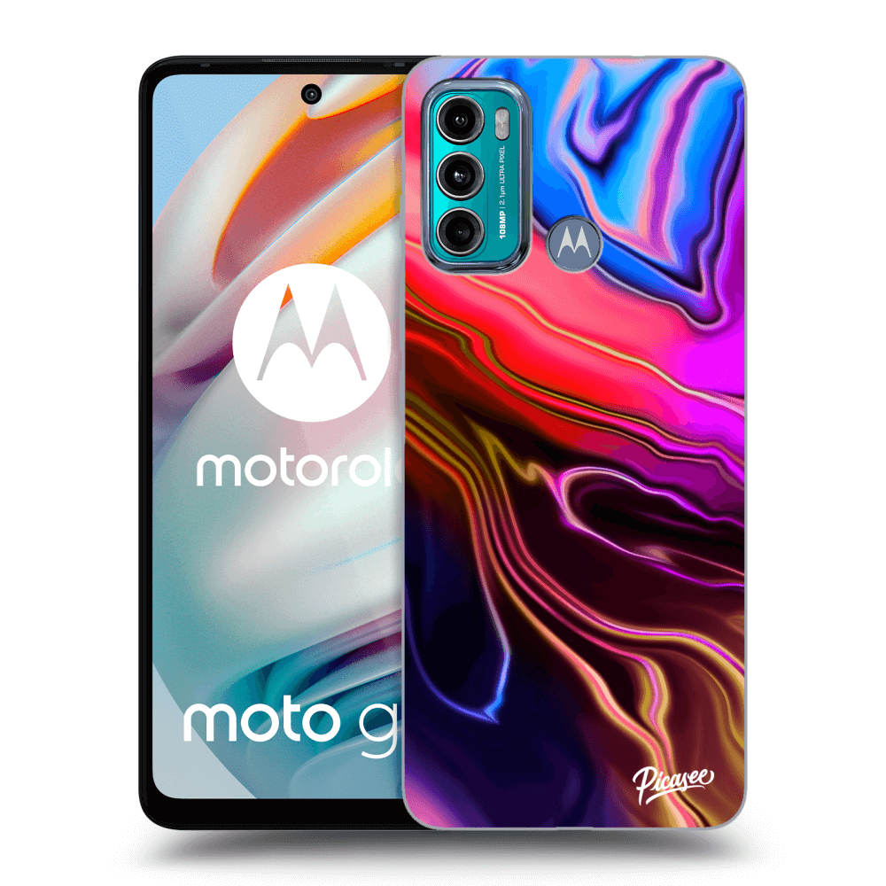 Picasee husă transparentă din silicon pentru Motorola Moto G60 - Electric