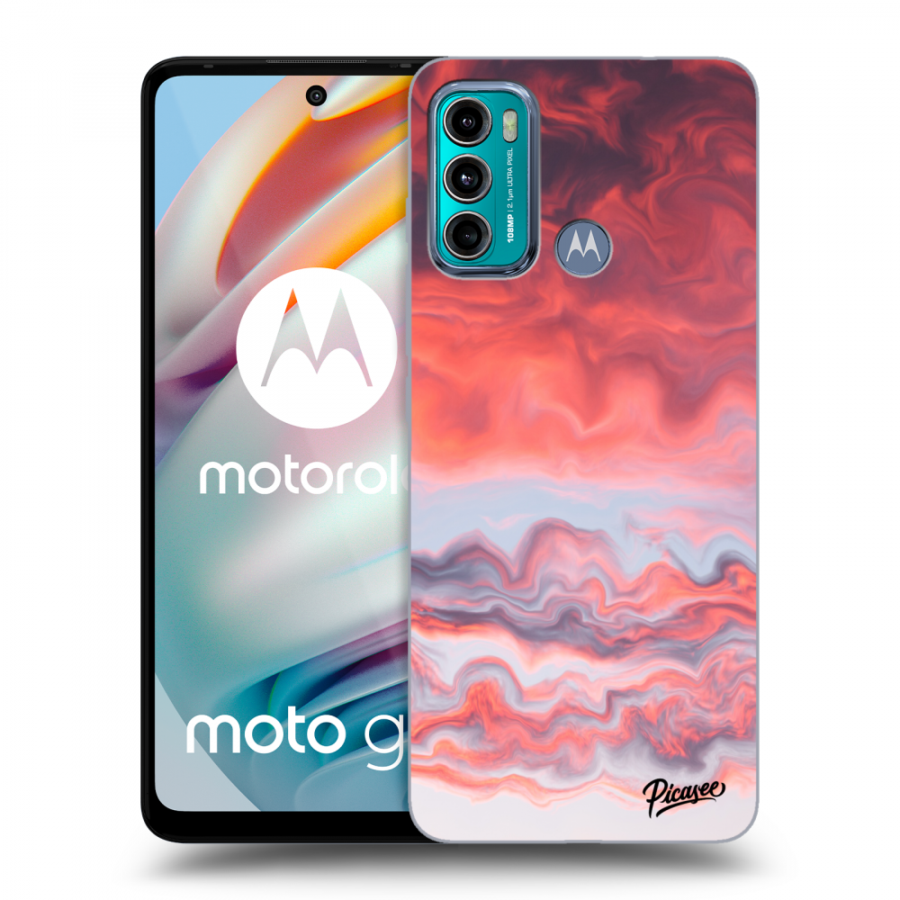 Picasee husă transparentă din silicon pentru Motorola Moto G60 - Sunset